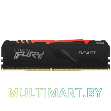 Оперативная память Kingston FURY Beast RGB 16GB DDR4 PC4-28800 (KF436C18BBA/16)